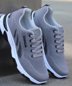 Giày thể thao nam fashion đế chống trơn trượt Sport 2 màu vải dệt thoáng khí